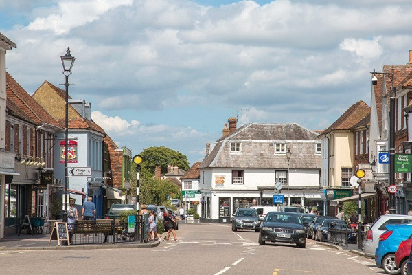 A town high street