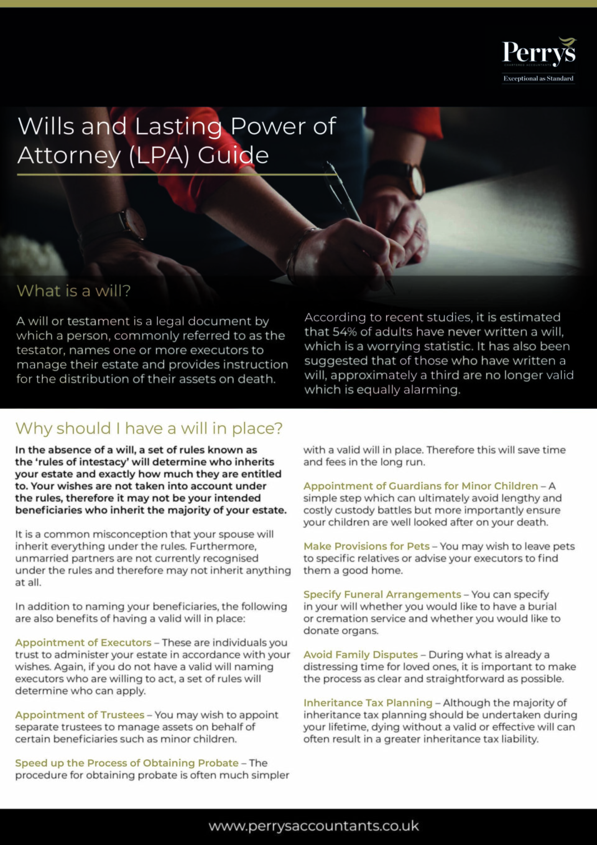 Wills and Lasting Power of Attorney (LPA) Guide