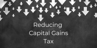 Arrows pointing down - reduce capital gains tax