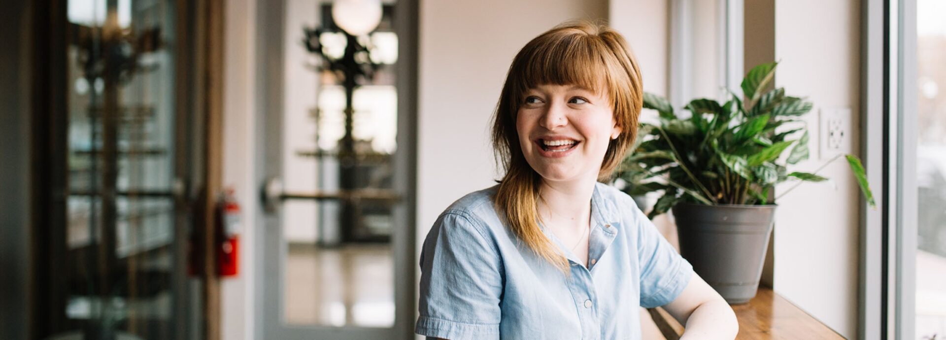 A happy woman